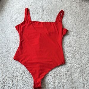 SKIMS  Vibrant Red Bodysuit